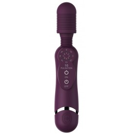 Фиолетовый универсальный массажер Silicone Massage Wand - 20 см.