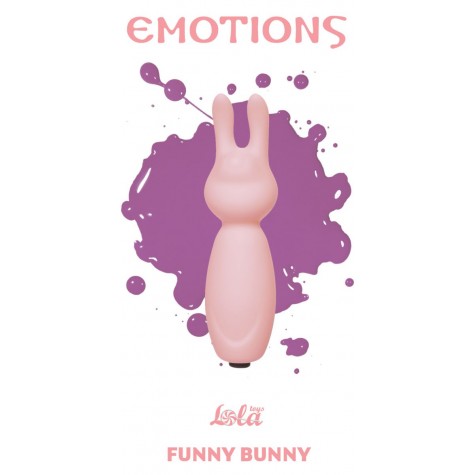 Розовый мини-вибратор с ушками Emotions Funny Bunny Light pink